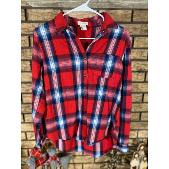 Passport Flannel Button Up‎ Shirt - Picture 1 of 5